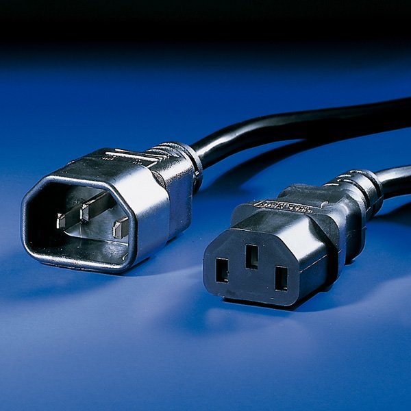 EAN 7611990197255 - VALUE 19.99.1505 cable de transmisión Negro 0,5 m C14 acoplador C13 acoplador imagen 2