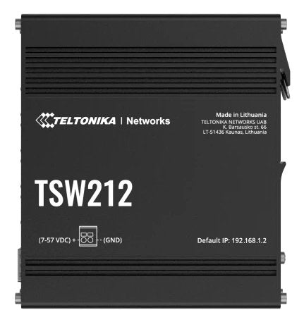 EAN 4779051841370 - Teltonika TSW212 Gestionado L2 Gigabit Ethernet (10/100/1000) Negro imagen 1
