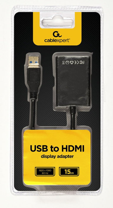 EAN 8716309099141 - Gembird A-USB3-HDMI-02 Adaptador gráfico USB 1920 x 1080 Pixeles Negro imagen 2