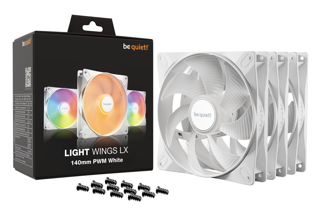 EAN 4260052191668 - be quiet! LIGHT WINGS LX 140mm PWM 3-Pack White Carcasa del ordenador Ventilador 14 cm Blanco 3 pieza(s) imagen 5
