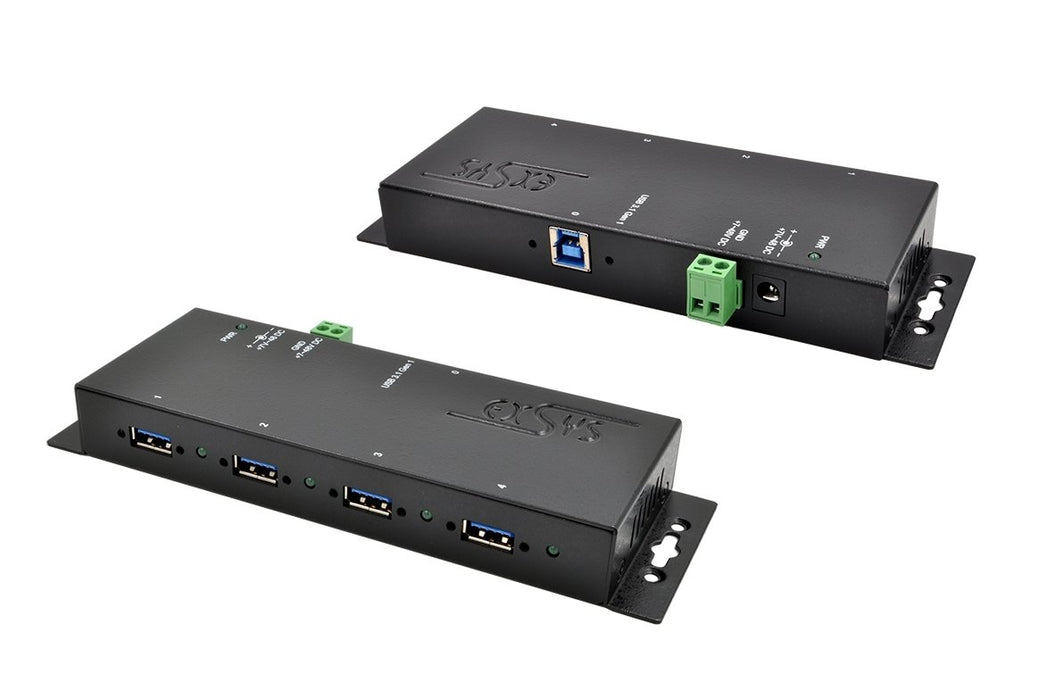 EAN 4718359118319 - EXSYS EX-1183HMVS-2 hub de interfaz USB 3.2 Gen 1 (3.1 Gen 1) Type-B 5000 Mbit/s Negro imagen 1