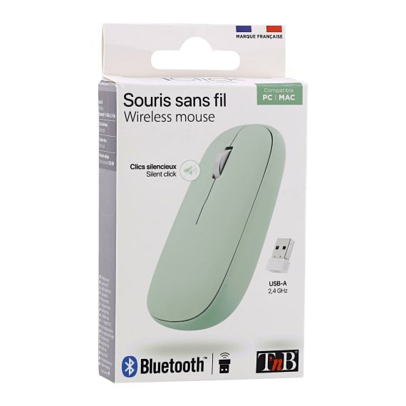 EAN 3303170111123 - T'nB MWCOLORGN ratón Ambidextro Bluetooth 1200 DPI imagen 4