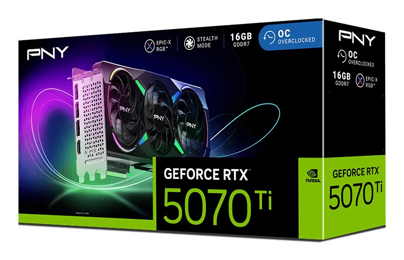 EAN 0751492794570 - PNY GeForce RTX 5070 Ti EPIC-X RGB OC NVIDIA 16 GB GDDR7 imagen 13