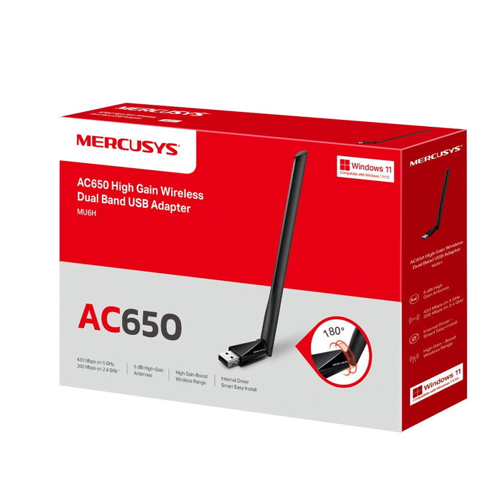 EAN 6935364088064 - Mercusys MU6H adaptador y tarjeta de red WLAN 650 Mbit/s imagen 3