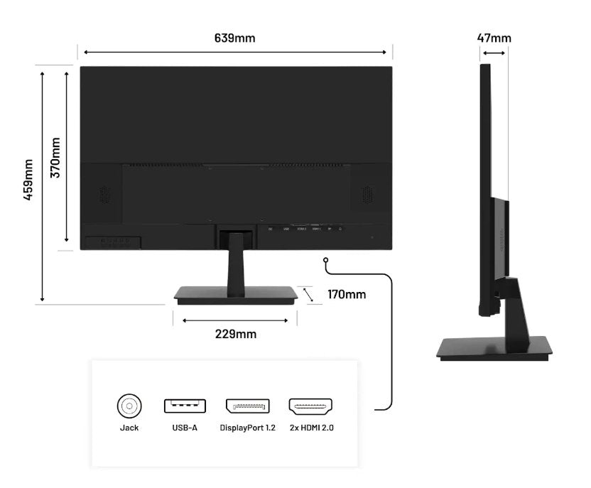 EAN 4589511175989 - JAPANNEXT JN-I280UHD60F-P pantalla para PC 71,1 cm (28") 3840 x 2160 Pixeles 4K Ultra HD LCD Negro imagen 7