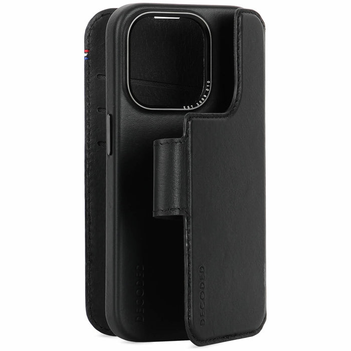 EAN 8720593010478 - Decoded D24IPO15PDW5BK funda para teléfono móvil 15,5 cm (6.1") Funda cartera Negro imagen 2
