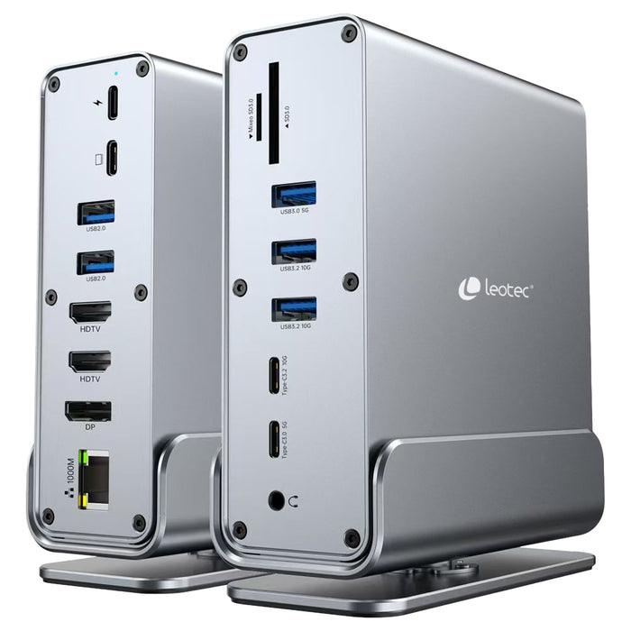 EAN 8436588883599 - Leotec LEDS06 base para portátil y replicador de puertos Acoplamiento USB 3.2 Gen 2 (3.1 Gen 2) Type-C imagen 3