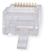 EAN 7630049634893 - ROLINE 21.17.3098 conector RJ-45 Oro, Transparente imagen 3