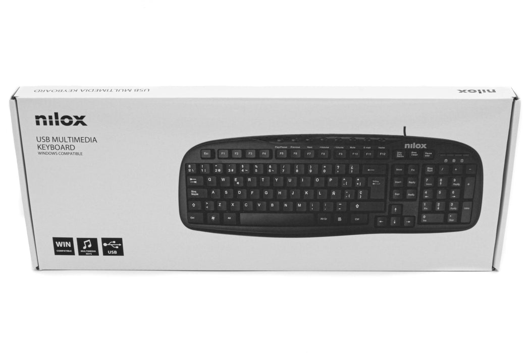 EAN 8436556148484 - Nilox MULTIMEDIA USB ESPANOL teclado Ratón incluido Universal QWERTY Español Negro imagen 9