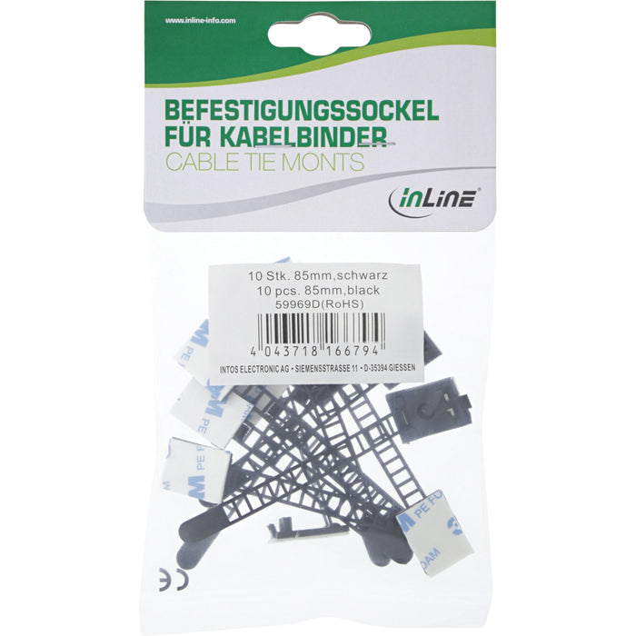 EAN 4043718166824 - InLine 59969F presilla Negro 10 pieza(s) imagen 3