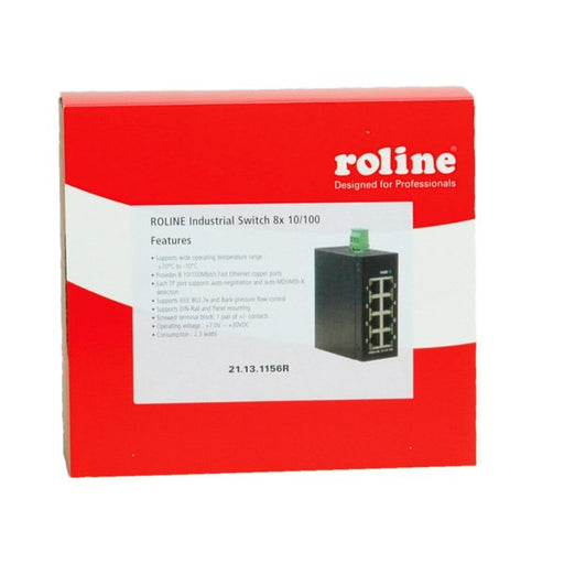 EAN 7611990189168 - ROLINE Industrial Switch, 8x RJ-45, unmanaged imagen 1
