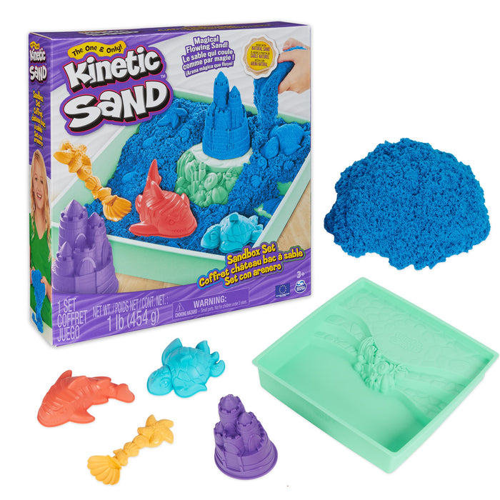 EAN 0778988404935 - Kinetic Sand KNS ACK Sandbox Set V2 Blue FR GML imagen 1
