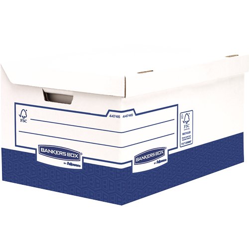 EAN 43859720507 - Fellowes 4474601 caja de almacenaje Rectangular Papel Azul, Blanco imagen 1