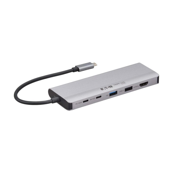 Eaton Station Daccueil De Voyage Tripp Lite Usb4 Multi-Display Vidéo 8k Ou 4k/144hz Ports Hub Usb 3.2 Gen 2 10 Gbps Recharge Pd
