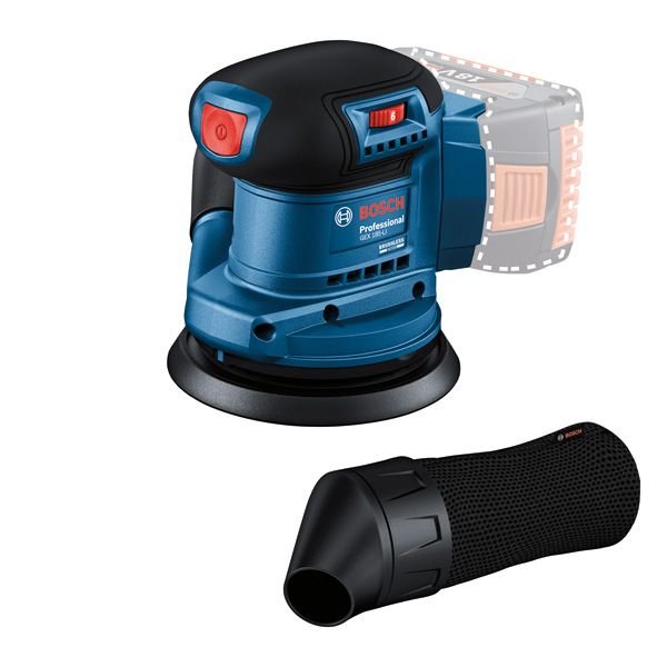 EAN 4059952608365 - Bosch GEX 185-LI Professional Lijadora rotorbital 10000 OPM Azul imagen 10