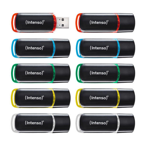 EAN 4034303038183 - Intenso 3511551 unidad flash USB 4 GB USB tipo A 2.0 Negro, Rojo, Verde, Transparente, Amarillo, Azul imagen 1