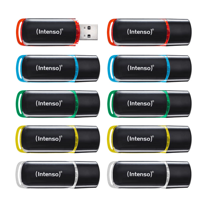 EAN 4034303038183 - Intenso 3511551 unidad flash USB 4 GB USB tipo A 2.0 Negro, Rojo, Verde, Transparente, Amarillo, Azul imagen 1