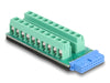 EAN 4043619671915 - DeLOCK 67191 cambiador de género para cable USB header - 19 pin Terminal block - 20 pin Negro, Verde imagen 1