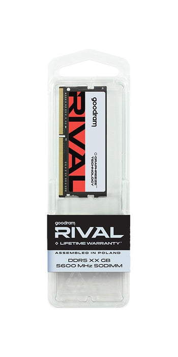 EAN 5908267913741 - Goodram SODIMM DDR5 16GB 5600MHz CL40 SR RIVAL módulo de memoria 1 x 16 GB 5600 MT/s 262-pin SO-DIMM imagen 1