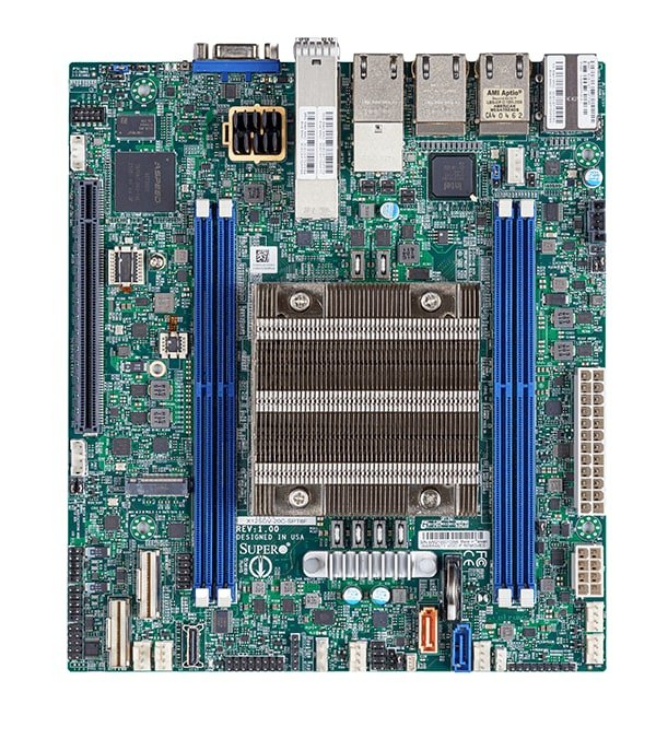 EAN 0672042500888 - Supermicro SYS-110D-4C-FRDN8TP servidor barebone Intel® SoC BGA 2579 Bastidor (1U) Plata imagen 2