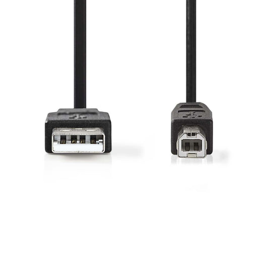 EAN 5412810288854 - Nedis CCGB60100BK20 cable USB USB 2.0 2 m USB A USB B 0,48 Gbit/s Negro imagen 2