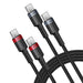 EAN 6932172657444 - Baseus Cafule cable USB 2 m USB C Negro, Gris, Rojo imagen 2