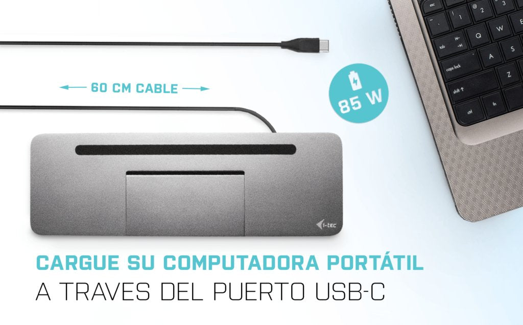 EAN 8595611707117 - i-tec Metal C31FLATPRO100 base para portátil y replicador de puertos Alámbrico USB 3.2 Gen 1 (3.1 Gen 1)  imagen 14