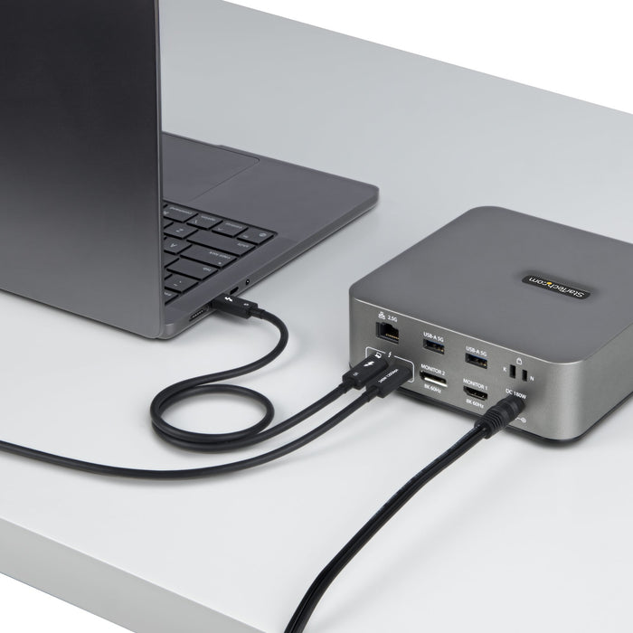EAN 0065030910064 - StarTech.com TBLT5MM80CM240W cable Thunderbolt 0,8 m 80 Gbit/s Negro imagen 8