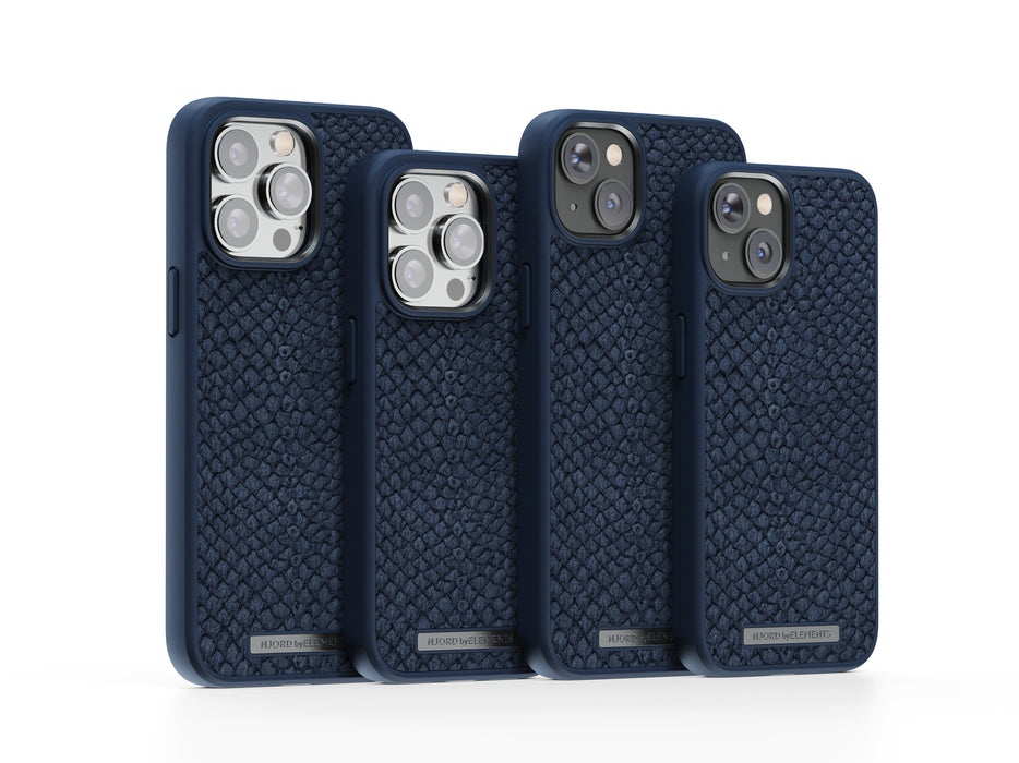 EAN 8720574620559 - Njord byELEMENTS Salmon Leather Magsafe funda para teléfono móvil 15,5 cm (6.1") Azul imagen 14