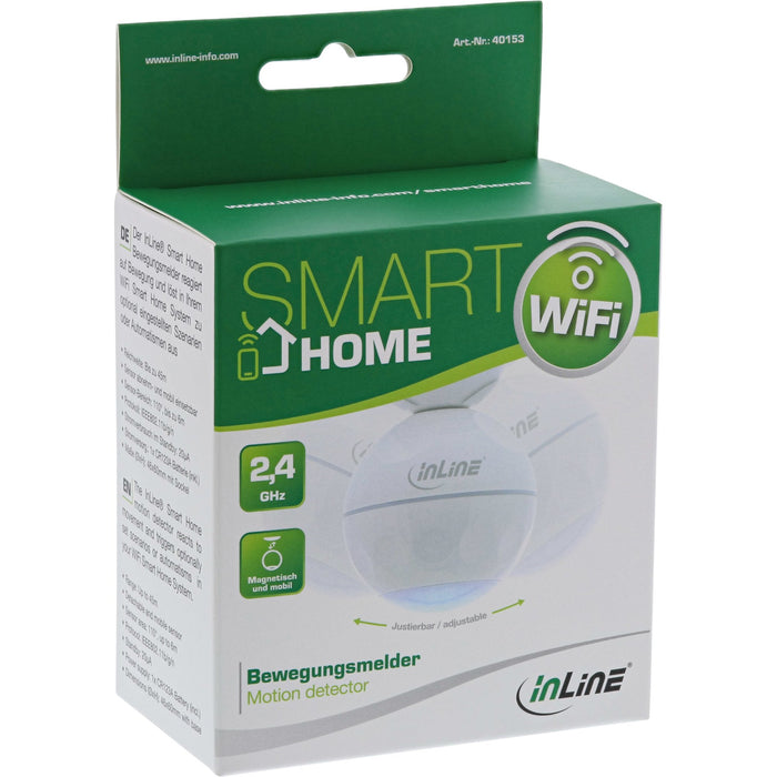 EAN 4043718281299 - InLine 40153 detector de movimiento Inalámbrico Techo Blanco imagen 5