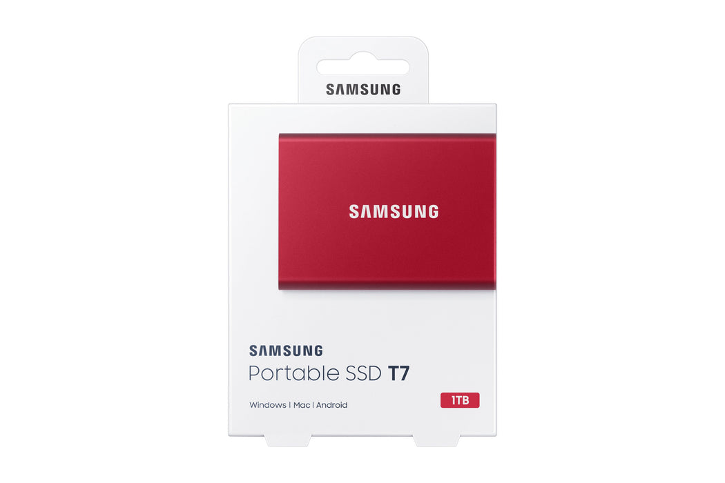 EAN 8806090312458 - Samsung Portable SSD T7 1 TB USB Tipo C 3.2 Gen 2 (3.1 Gen 2) Rojo imagen 8