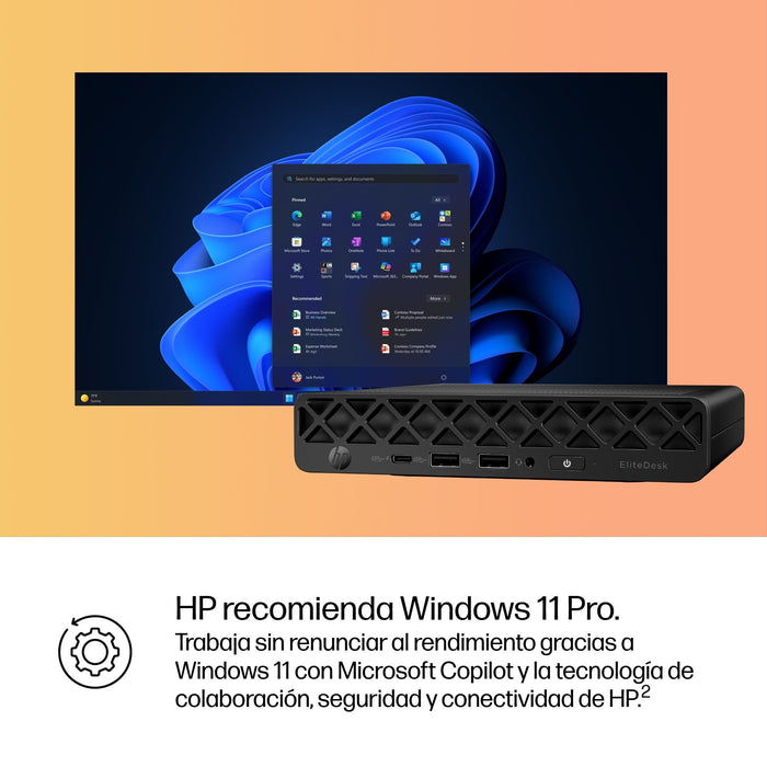 EAN 0199764842787 - HP EliteDesk 8 Mini G1i Desktop AI PC Intel Core Ultra 5 235 16 GB DDR5-SDRAM 512 GB SSD Windows 11 Pro M imagen 16