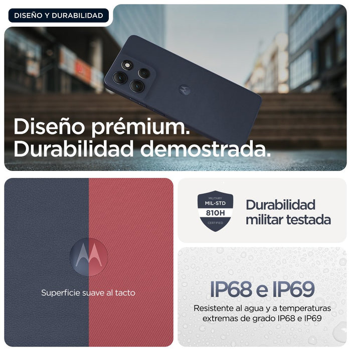 EAN 840023297465 - Motorola moto g86 power 5G 16,9 cm (6.67") SIM doble Android 15 USB Tipo C 8 GB 512 GB 6720 mAh Azul imagen 23