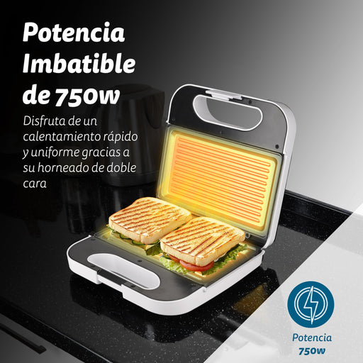 EAN 8426156018065 - Grunkel SAN-GRILLNG sandwichera 750 W Blanco imagen 2