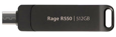 EAN 4711378428841 - Patriot Memory Rage R550 unidad flash USB 512 GB USB Type-A / USB Type-C 3.2 Gen 1 (3.1 Gen 1) Negro imagen 1