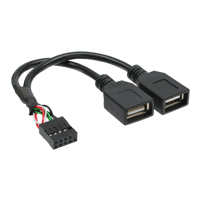 EAN 4043718181605 - InLine 33440M cambiador de género para cable 2 x USB A USB A Negro imagen 1