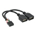 EAN 4043718181605 - InLine 33440M cambiador de género para cable 2 x USB A USB A Negro imagen 1