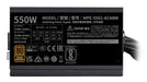 EAN 4719512145104 - Cooler Master MWE Bronze 550 V3 230V unidad de fuente de alimentación 550 W 24-pin ATX ATX Negro imagen 4