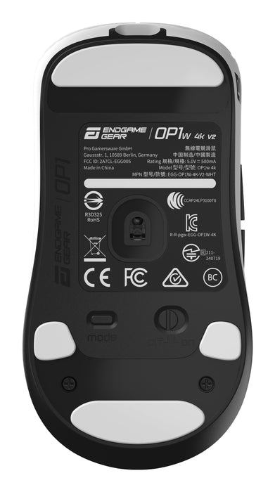 EAN 4251442513238 - Endgame Gear OP1W 4K V2 ratón Juego Mano derecha RF Wireless + USB Type-A Óptico 30000 DPI imagen 10