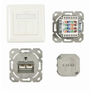 EAN 4038816014733 - Synergy 21 S216357 toma de corriente 2 x RJ-45 Blanco imagen 1
