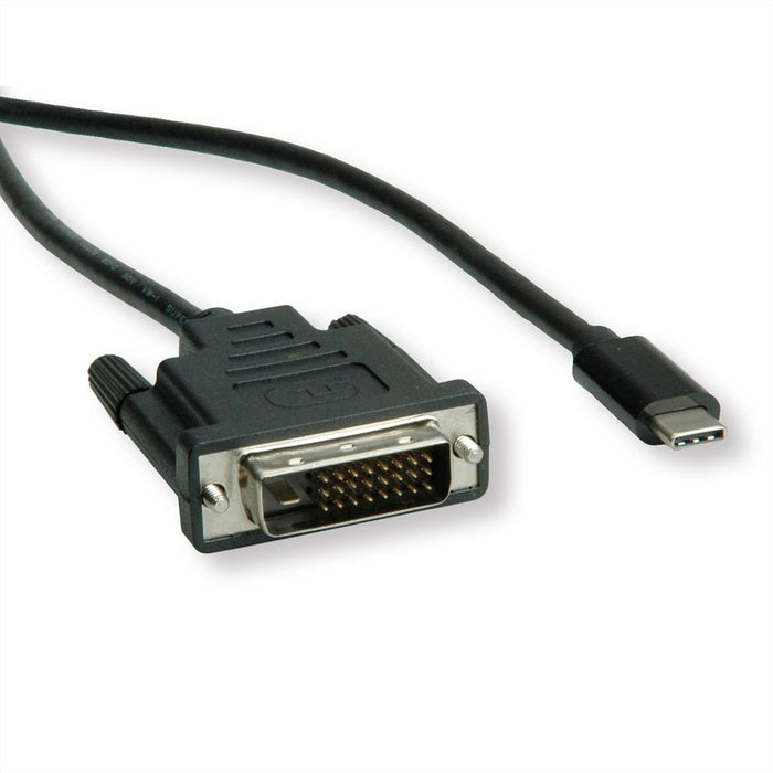 EAN 7611990145829 - ROLINE 11045831 2 m DVI-D USB Tipo C Negro imagen 2