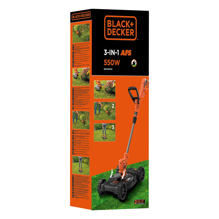 EAN 5035048681091 - Black & Decker BESTA530CM-QS desbrozadora/bordeadora 550 W CA eléctrica Negro, Naranja imagen 11