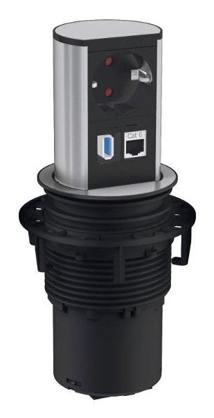 EAN 4057298097447 - Bachmann 928.0050 toma de corriente AC + RJ-45 + USB A Negro, Cromo imagen 1
