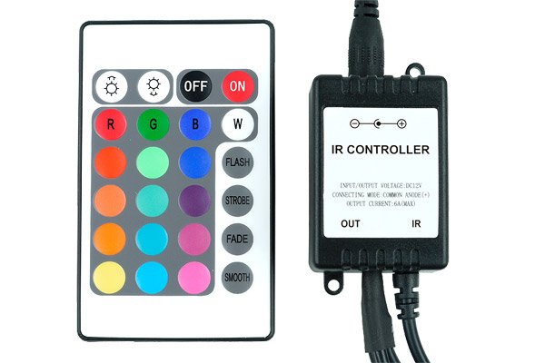 EAN 4049469127107 - Phobya LED-Flexlight RGB-Contr. / Remote Kit de gestión de cables imagen 1