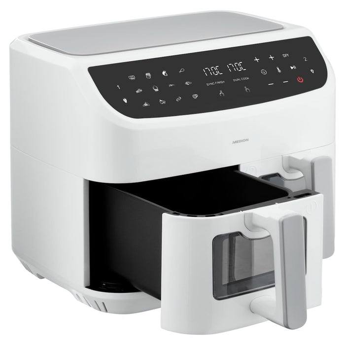 EAN 4061275214857 - MEDION LIFE P20 Doble 8,7 L 2600 W Freidora de aire caliente Blanco imagen 8