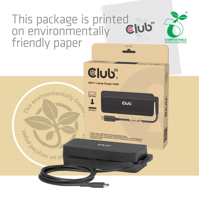 EAN 8719214473792 - CLUB3D CAC-1932 cargador de dispositivo móvil Universal Negro Corriente alterna Carga rápida imagen 7