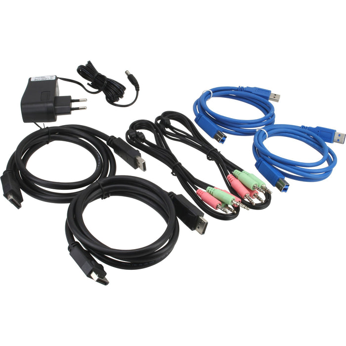 EAN 4043718195893 - InLine 63622I interruptor KVM Negro imagen 4