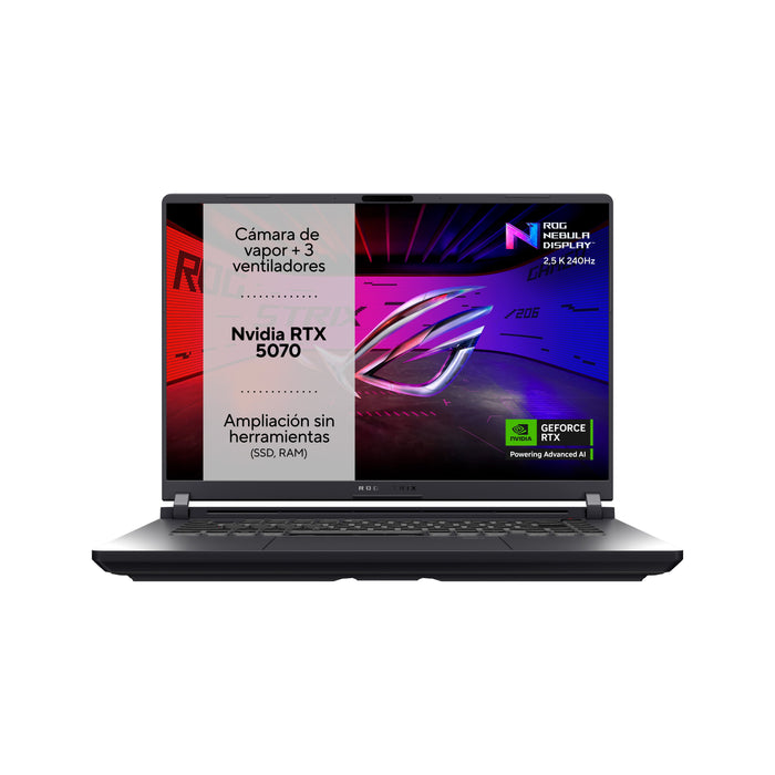 EAN 4711636009638 - ASUS ROG Strix G16 G615LP-S5006 40,6 cm (16") DDR5-SDRAM NVIDIA GeForce RTX 5070 Wi-Fi 7 (802.11be) Negro imagen 2