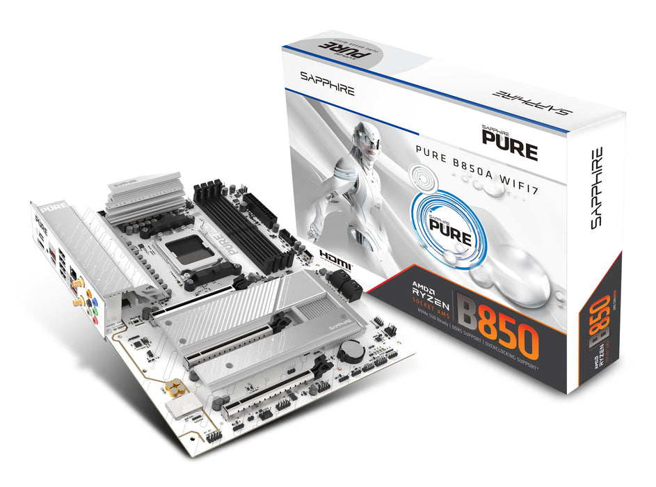 EAN 4895106296954 - Sapphire PURE B850A WIFI 7 AMD B850 Zócalo AM5 ATX imagen 7