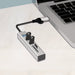 EAN 4052792076790 - LogiLink UA0445 hub de interfaz USB 3.2 Gen 1 (3.1 Gen 1) Type-A + Type-C 5000 Mbit/s Gris imagen 4